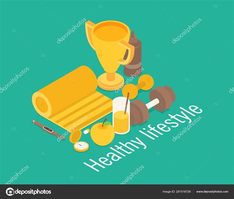 Healthy Lifestyle Vector Illustration Stock Vector Image By ©mix3r