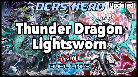 Duel Links Thunder Dragon Lightsworn Pvp Duels Deck Profile Youtube