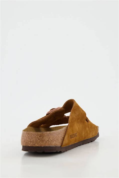 Birkenstock Herren Pantoletten Arizona Suede In Braun Kaufen Engelhorn