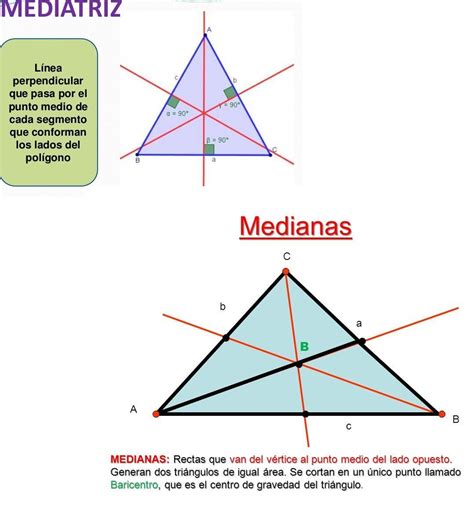 Mediana Mediatriz Bisectriz Y Altura