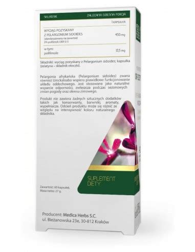 Medica Herbs Pelargonia Afryka Ska Mg Kap