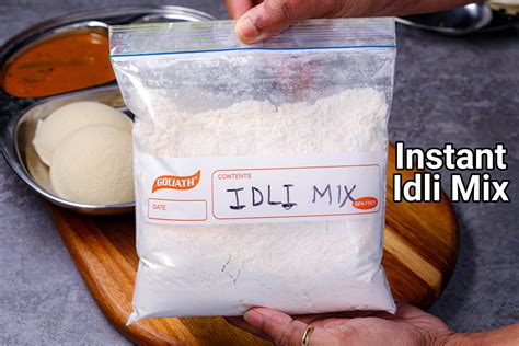 Instant Idli Mix Recipe Idli Mix Powder Soft Idli Premix 10 Minutes