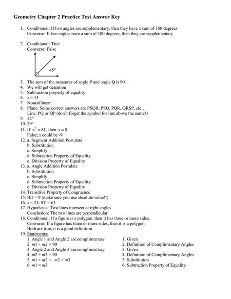 Glencoe Geometry Chapter Test Form C Answer Key