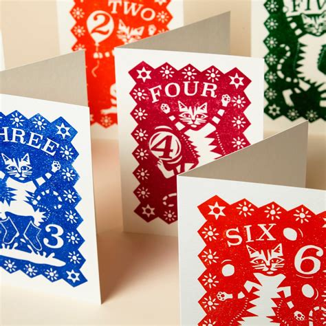 Pressed & Folded Greeting Cards and Prints. Illustration and ...