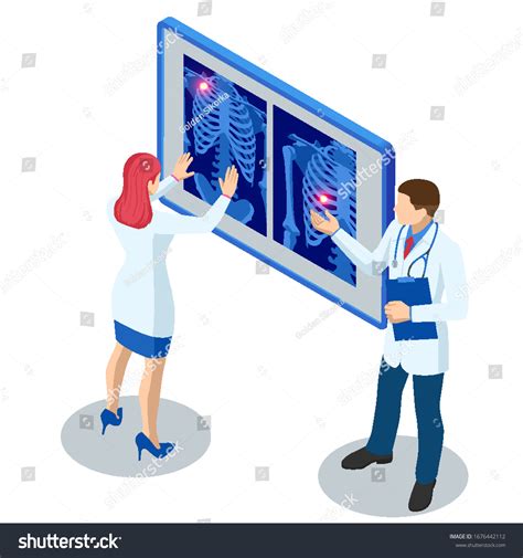 Isometric X Ray Machine Scanning Human Body Stock Vector Royalty Free 1676442112 Shutterstock