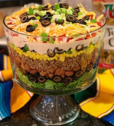 Layered Taco Salad In A Cake Pan Page 2 99easyrecipes