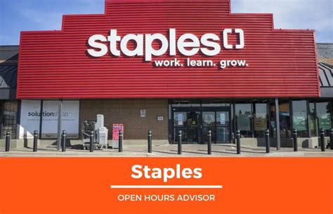 Staples Hours Opening Closing And Holidays Hours February 2024