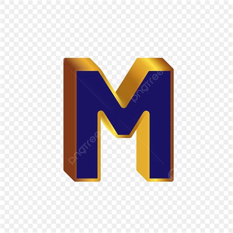 Alphabet M Clipart Hd Png 3d Alphabet M Gold Alphabet 3d Alphabet