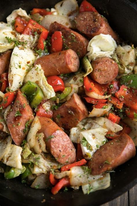 Minute Kielbasa And Cabbage Skillet Meal Prep The Forked Spoon