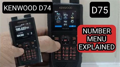 Kenwood D D Number Menu Navigation Youtube