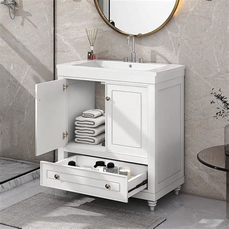 Amazon P PURLOVE 30 Bathroom Vanity With Sink Combo Modern