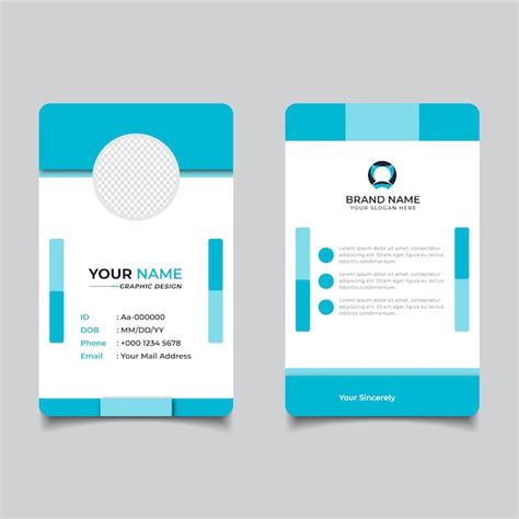 Premium Vector Modern And Clean Business Id Card Template Design