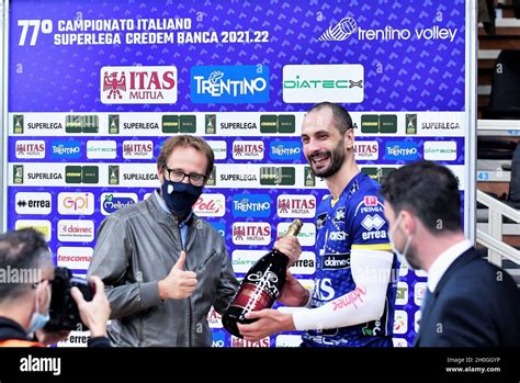 BLM Group Arena Trento Italy October 12 2021 Matey Kaziyski MVP Of