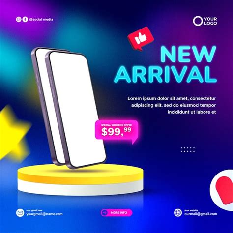 Premium PSD Gadget Promotion Banner Template And Social Media Post