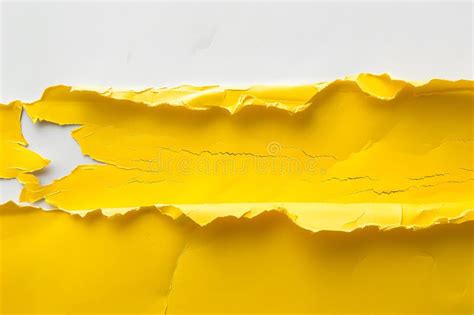 Abstract Yellow Torn Paper Texture Background Stock Illustration