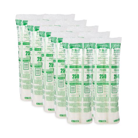 Polystyrene Portion Cups 5 5 Oz Translucent 250 Bag 10 Bags Carton