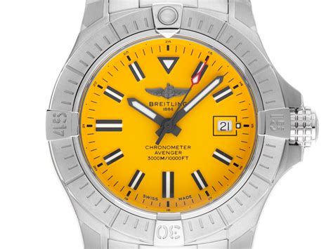 Breitling Avenger Seawolf Automatik Armband Stahl 45mm Bj 2022 Box Pap