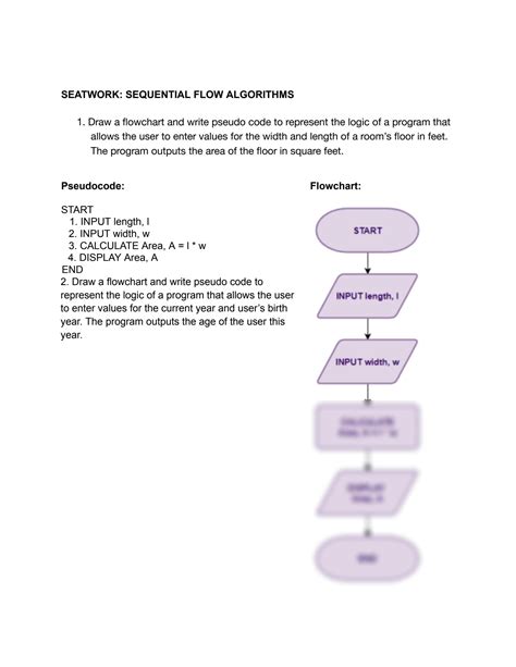 SOLUTION Sequential Flow Algorithms Pseudocode Flowchart Studypool