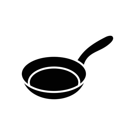 Frying Pan Icon Vector Design Template Simple And Modern