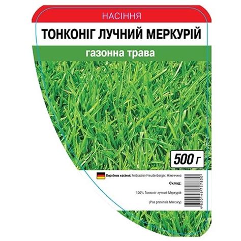 Газон Мятлик луговой Меркурий 🌱 - купить семена газонной травы в ...