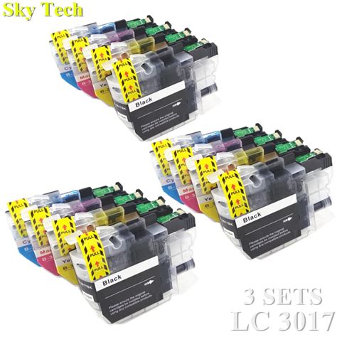 12X Compatible Ink Cartridge For LC3017 XL LC 3017 XL For Brother MFC