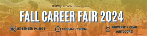 Career Fairs Cal Poly Pomona Career Center