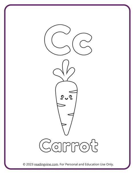 Letter C Coloring Pages