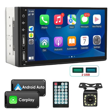 7 Inch 2 Din Car Stereo Radio Apple Carplay Android Auto Touch Screen