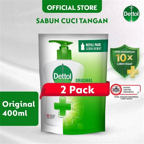 Jual Dettol Sabun Tangan Anti Bakteri Original Ml Refill X