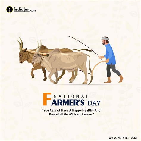 Free Psd Banner For Indian Day Kisan Diwas Means Farmer Days Text