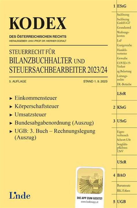 KODEX Steuerrecht für Bilanzbuchhalter und Steuersachbearbeiter 2023