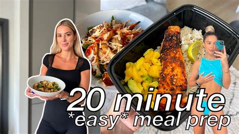 High Protein Meal Prep In Under 20 Minutes Calories And Macros Included Youtube