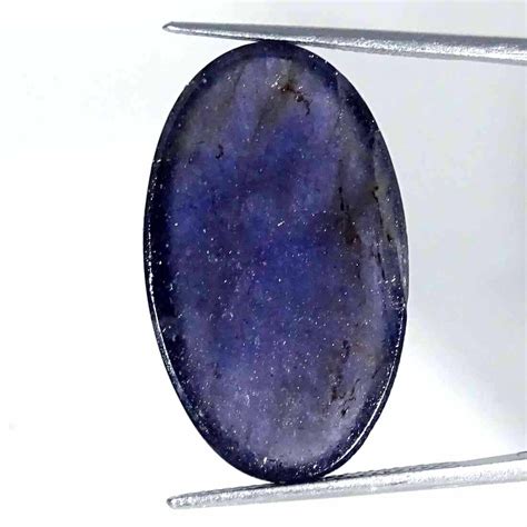 Cts Natural Blue Iolite Sunstone Oval Cabochon Loose Gemstone