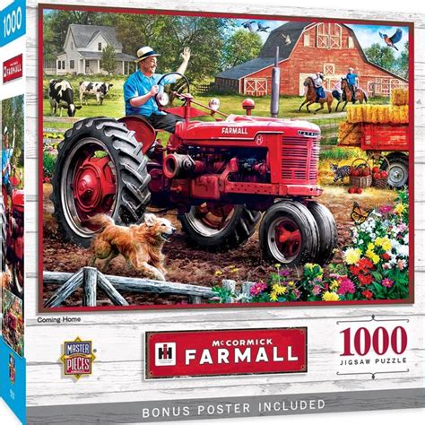 This MasterPieces Farmall 19 25 X 26 75 1000pc Puzzle Features