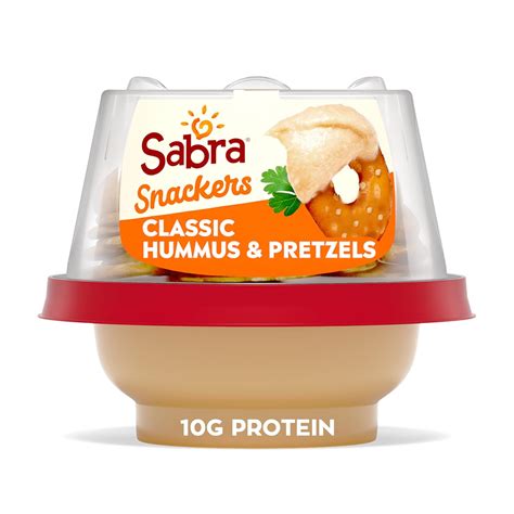 Buy Sabra Snackers Classic Hummus With Pretzels Individual Hummus Cup