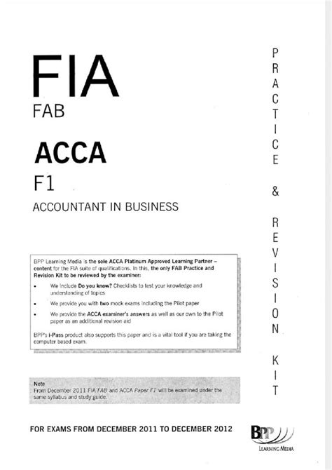 Pdf Acca F Practice Kit Dokumen Tips