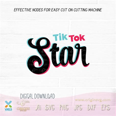 Tiktok Star Bundle SVG Tik Tok Musical Logotype Theme – Origin SVG Art