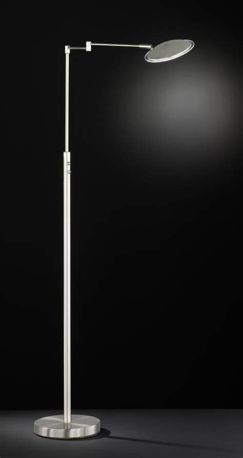 Lampadaire Led Wofi Lou Led Nickel Mat Acier Lampadaires Led Chez Web