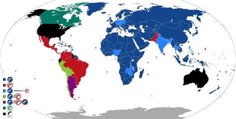 Mandatory Traffic signs around the world : r/MapPorn