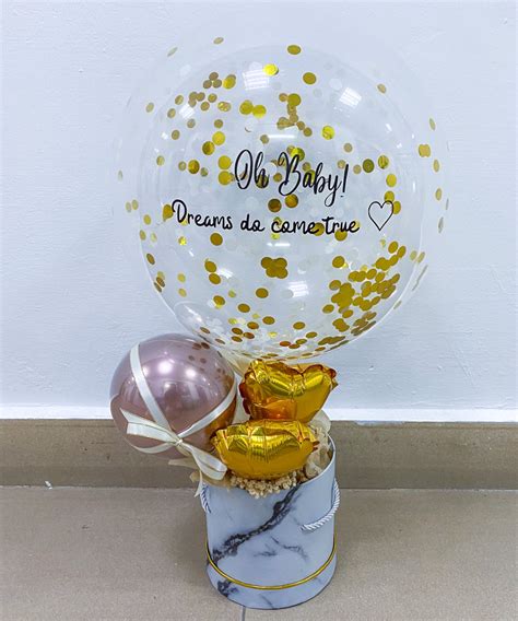 Personalised Confetti Balloons Bouquet Box Diana Give Fun