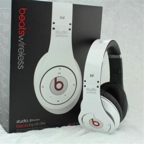 Beats By Dr Dre Studio Wireless Headphones White White