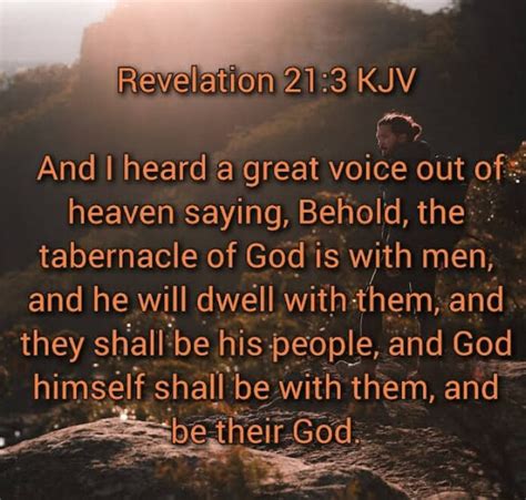 Revelation KJV And I Heard Great Voice Out Of Heaven Saying Behold