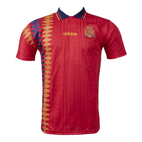 Camiseta Retro 1994 España Primera Equipación Local Hombre Adidas