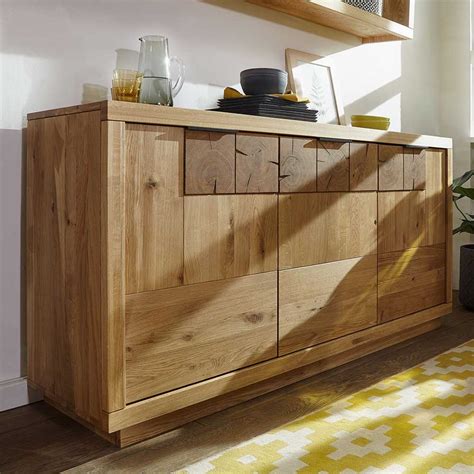 Echtholz Sideboard Aus Wildeiche Massivholz Cm Hoch Shop Ambiente