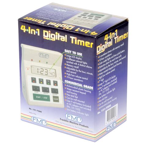 FMP 151 7500 Digital 4 Channel Commercial Kitchen Countdown Timer