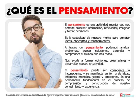 Qu Es El Pensamiento Definici N De Pensamiento