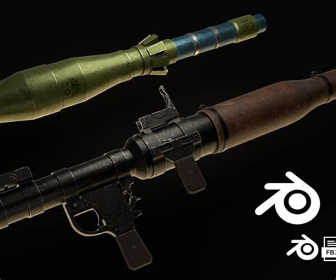 ArtStation - RPG-7 Rocket launcher + Rocket | Game Assets