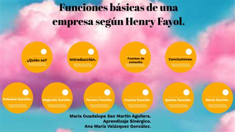 Funciones B Sicas De Una Empresa Seg N Henry Fayol By Mar A Aguilera