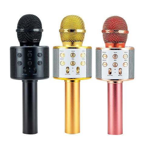 WS 858 Wireless Microphone Professional Condenser Karaoke Mic Bluetooth