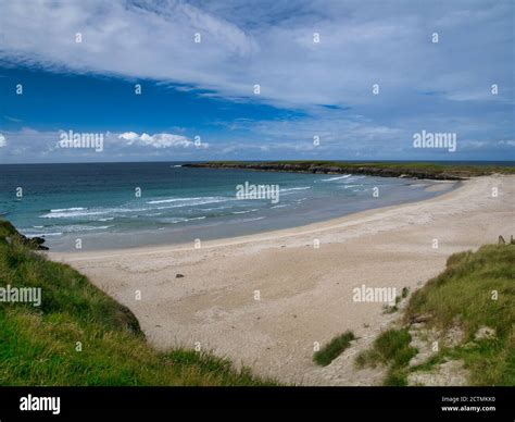 The Deserted Pristine Sands Of Breckon On The North Coast Of The